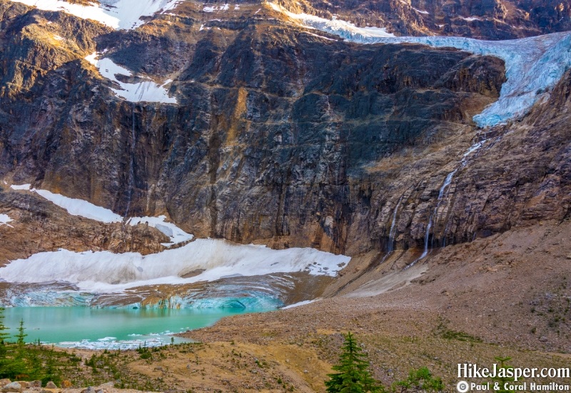 Hike Jasper - Edith Cavell Meadows Mountain, Cavell Glacier, Angel Glacier, Kettle Lake