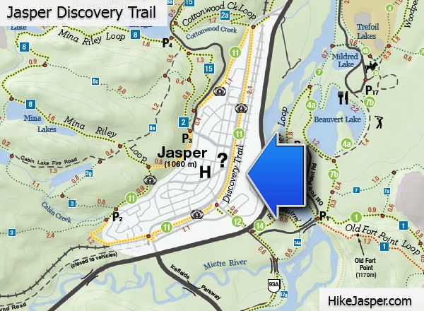 Jasper Discovery Trail Map