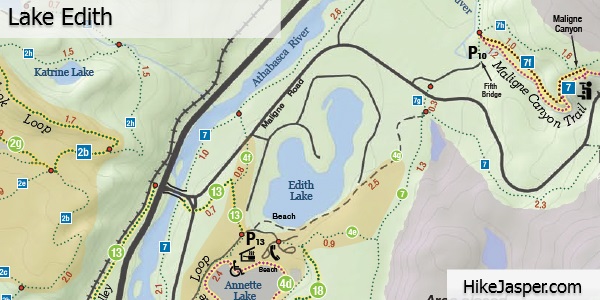 Lake Edith Loop Trail Map