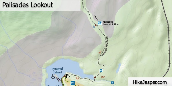 Palisades Lookout Trail Map