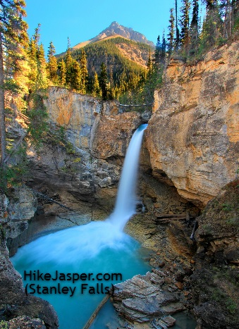 Hiking Beauty Creek to view Jasper's Stanley Falls